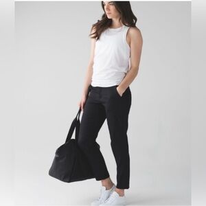 LULULEMON trek trouser ponte slacks black casual pants
